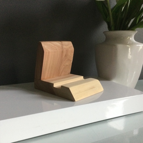 Handmade Wood Phone Stand - Picture 5 of 5